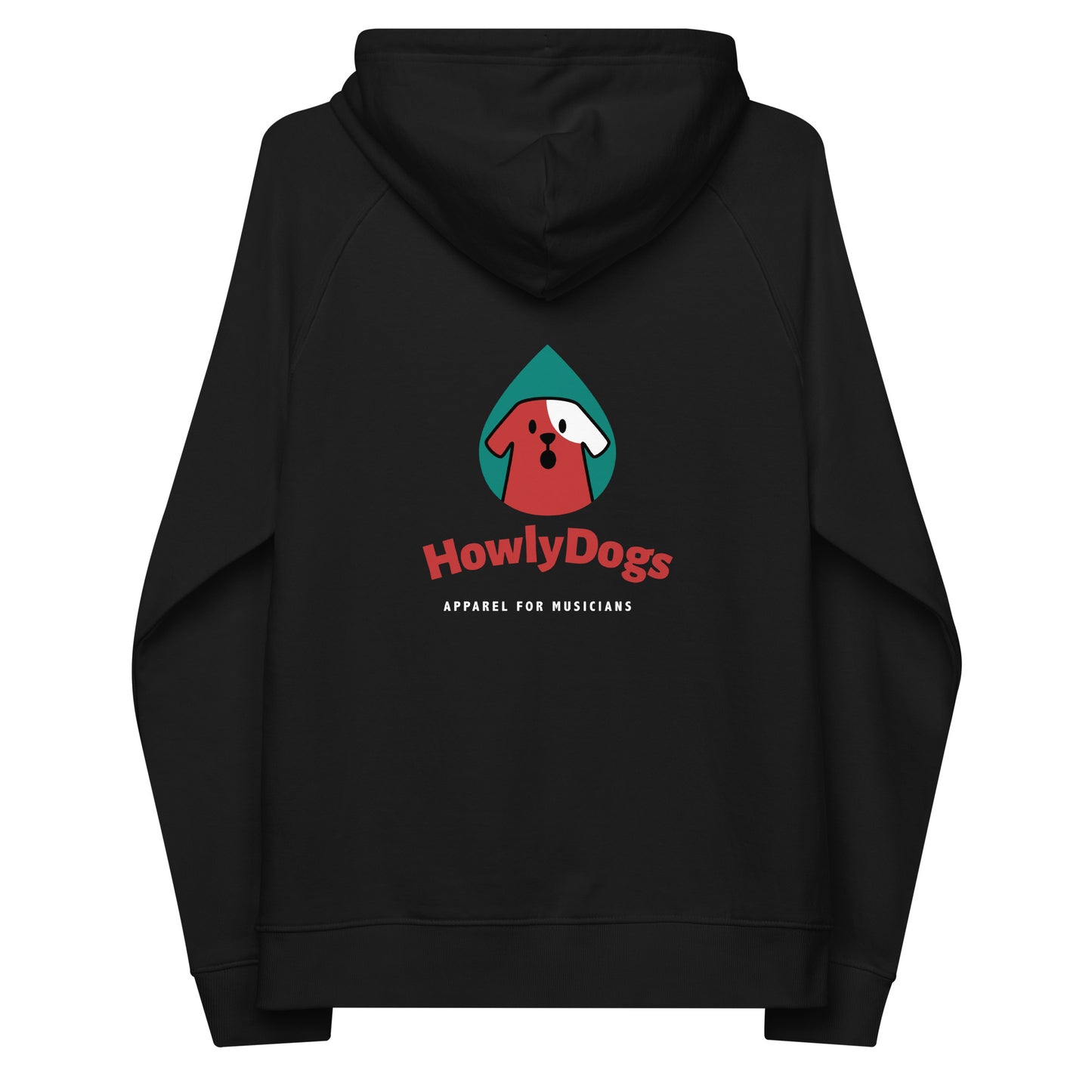 Howly Dogs - Unisex eco raglan hoodie