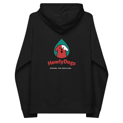 Howly Dogs - Unisex eco raglan hoodie