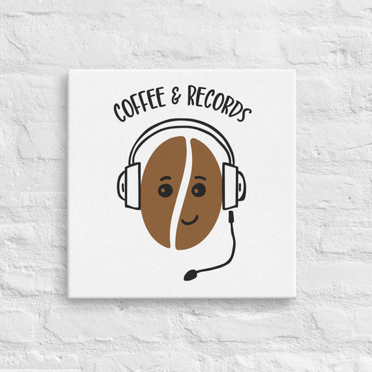 Coffee and Records canvas