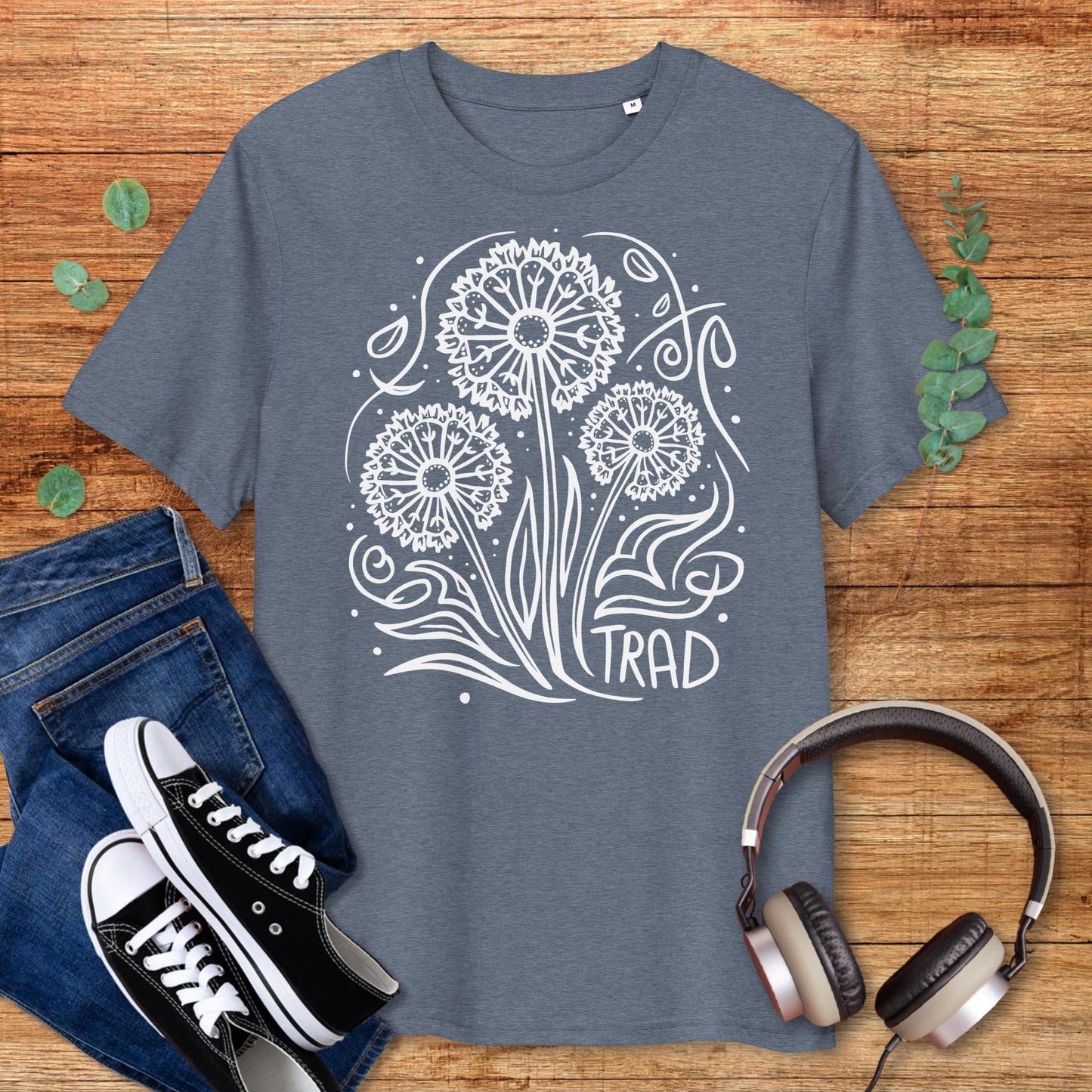 Dandelion Trad Flowers Irish Music T-Shirt