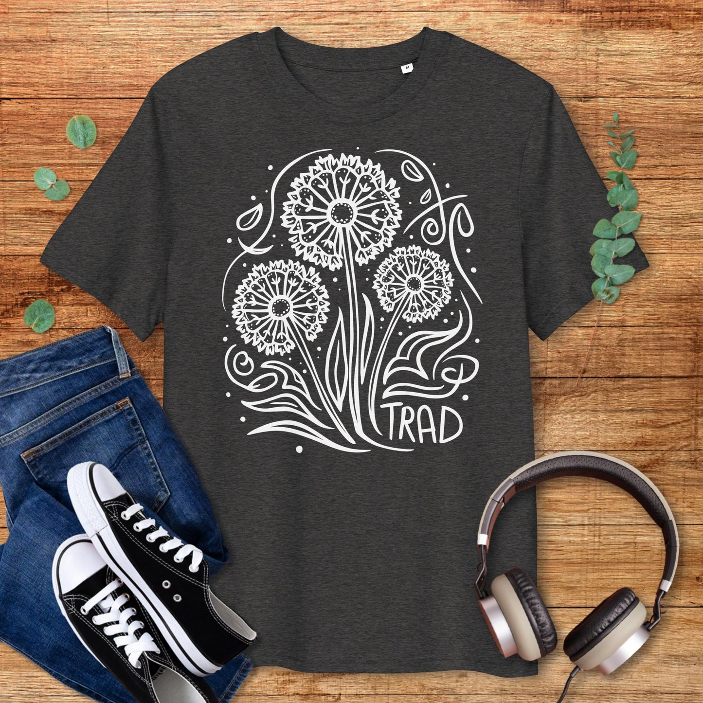 Dandelion Trad Flowers Irish Music T-Shirt