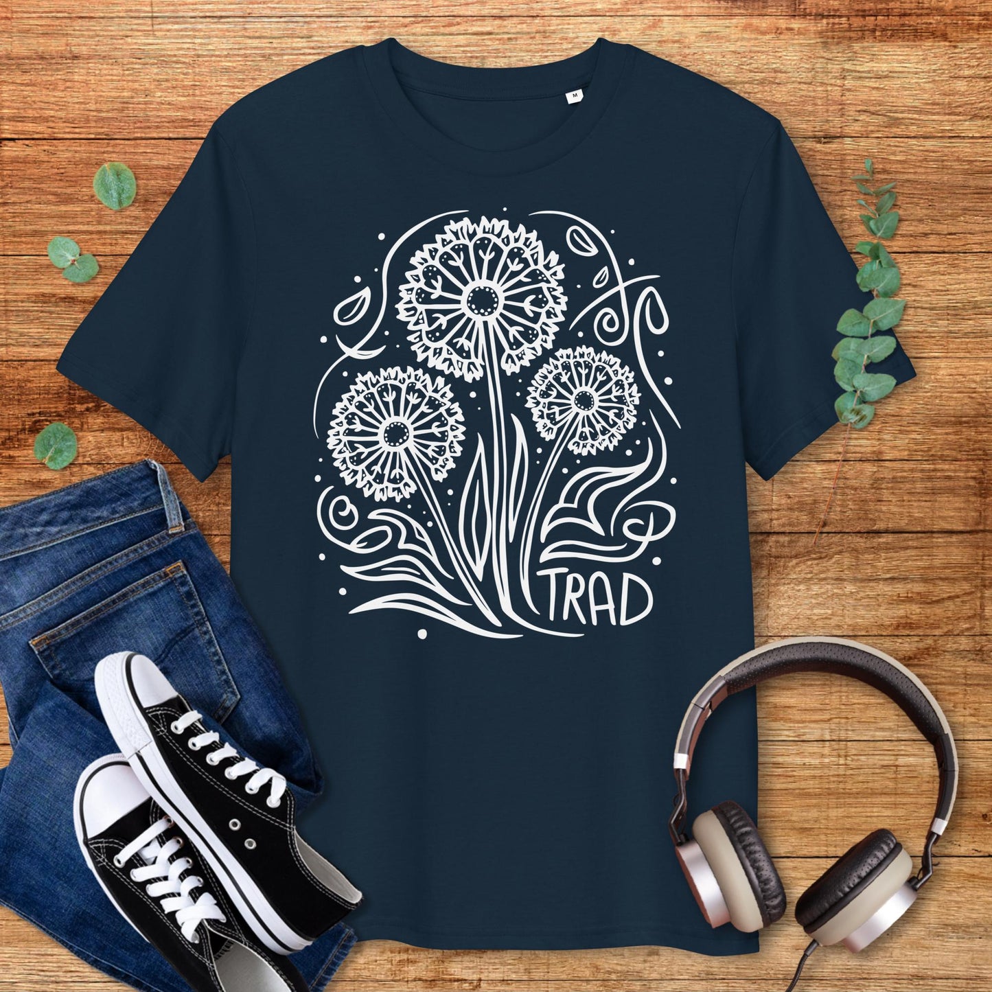 Dandelion Trad Flowers Irish Music T-Shirt