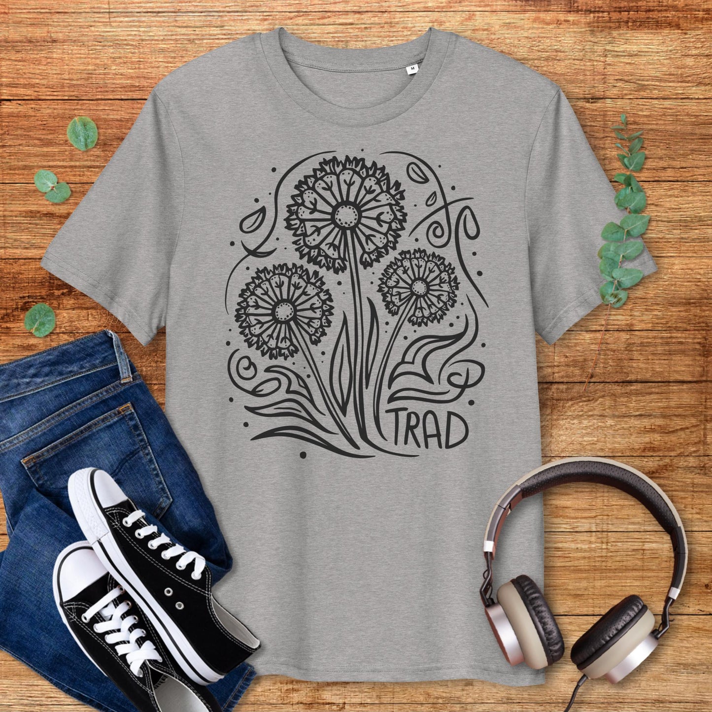 Dandelion Trad Flowers Irish Music T-Shirt