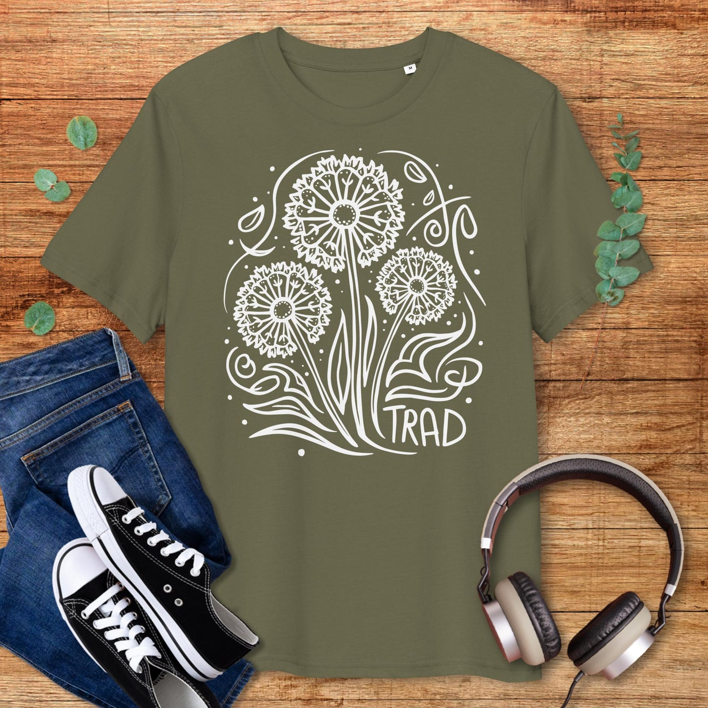 Dandelion Trad Flowers Irish Music T-Shirt