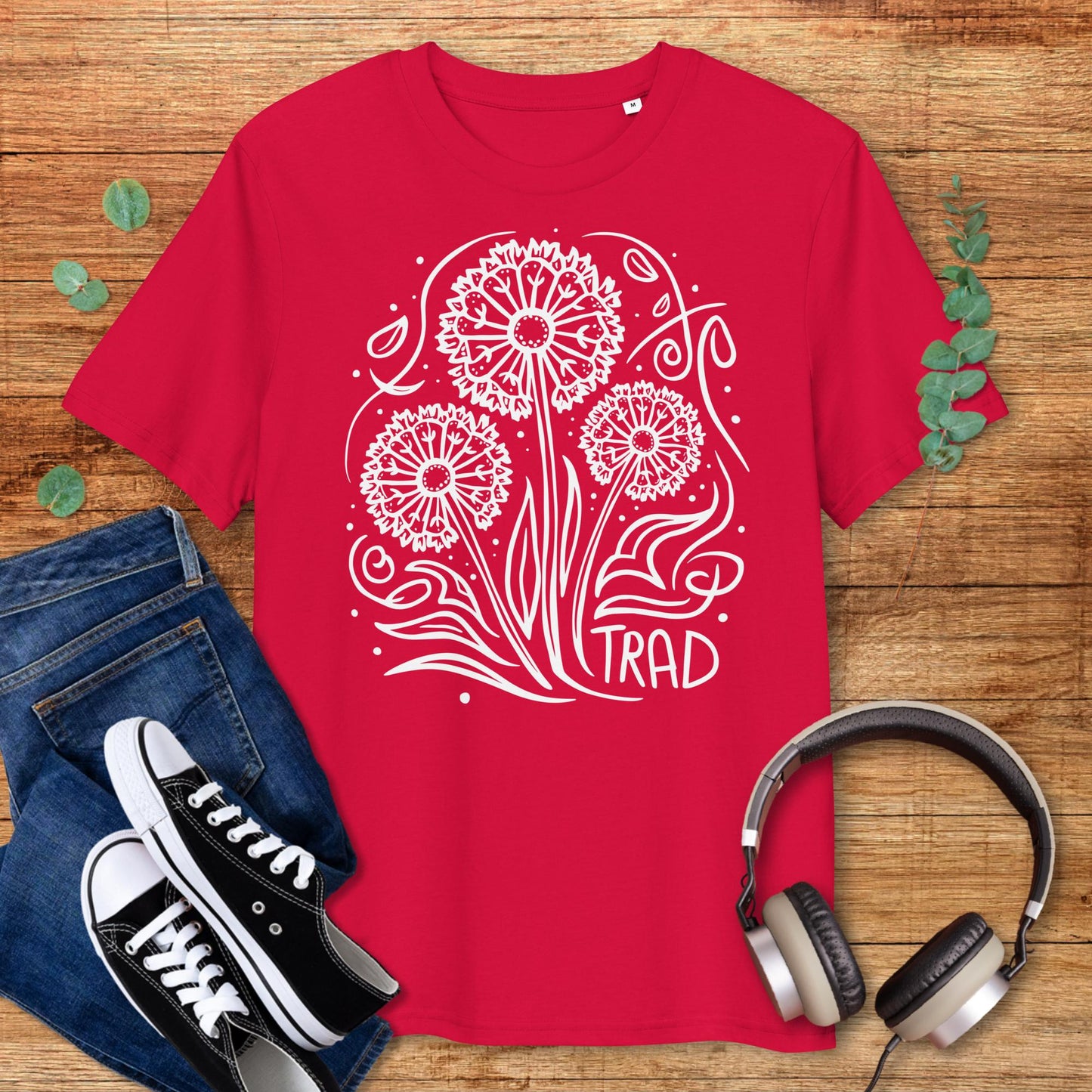 Dandelion Trad Flowers Irish Music T-Shirt