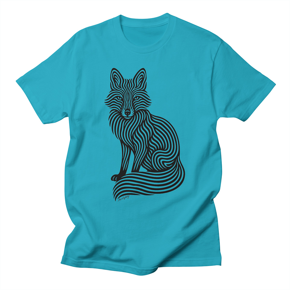 Unique graphic tee – Wild Fox by Howly Dogs